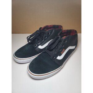 Vans Chapman Mid Top MTE Shoe Men US Size 7.5 US Women 9 Red Plaid Lining Suede
